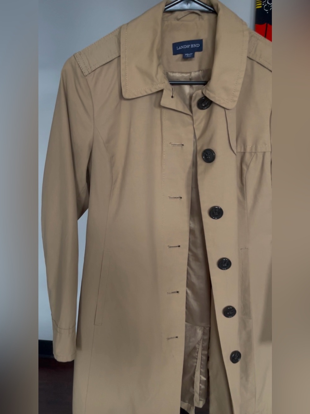 LANDS' END Classic Trench Coat Jacket XS/P